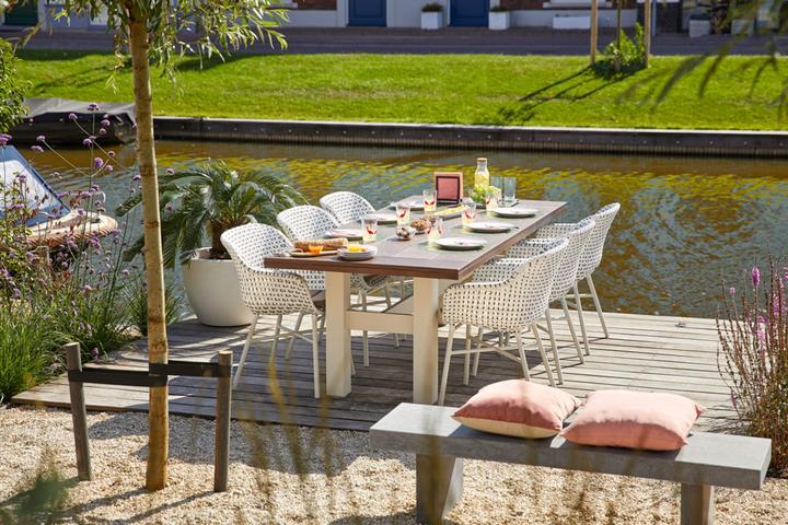 Actual product image Hartman Delphine wicker dining chair without cushion