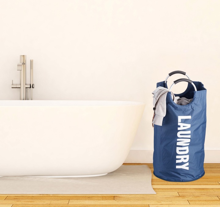 Actual product image Relaxdays Folding Laundry Hamper with Handles (60 l)