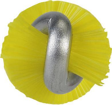 Actual product image Fincke Pipe brush with handle, hard, Ø 10 mm, pack of 15, yellow. (15 pcs.)