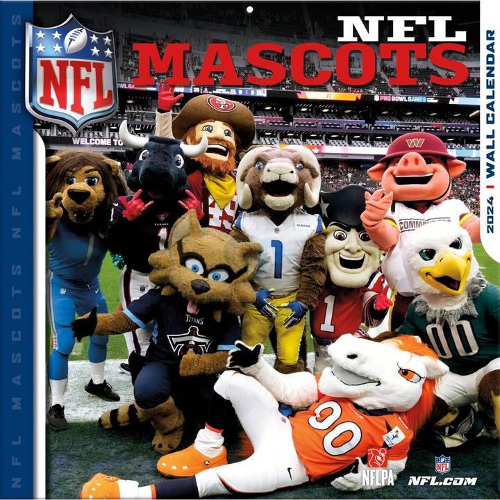 Actual product image NFL - NFL Maskottchen - 30,5 x 30,5 cm Wall Calendar 2024