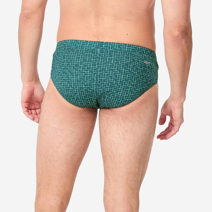 Produktbild Nabaiji Badehose Slip Herren - 100 Plus Quad grün (46)