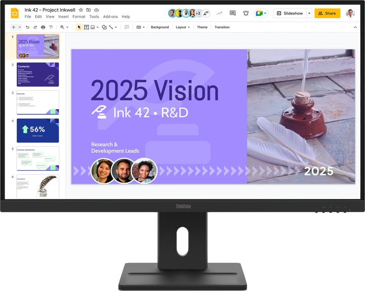 Lenovo ThinkVision E27Q-40 (2560 x 1440 pixels, 27")