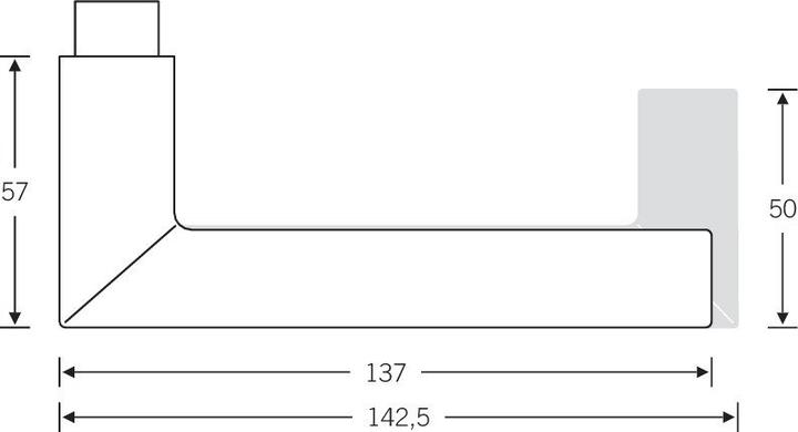 Actual product image FSB Rosette set 12 1076 aluminium 0105 round PZ DIN left / right flat D/K (Door handle)