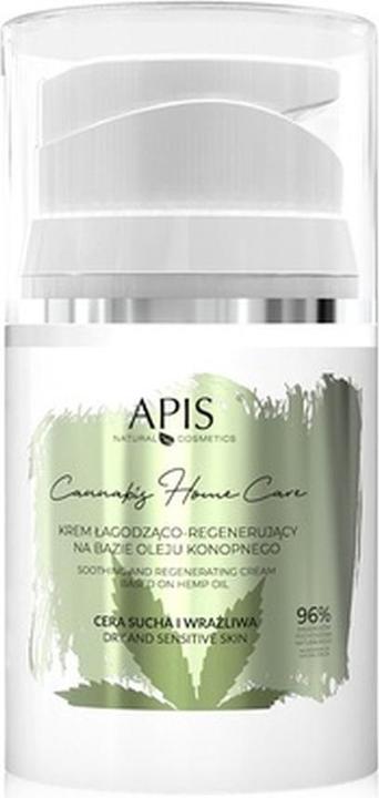 Apis Natural Cosmetics Apis - Cannabis Home Care soothing and regenerating cream based on hemp oil 50ml (Körpercreme, 50 ml)