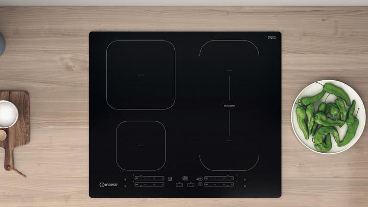 Productafbeelding Indesit IB 65B60 NE Zwart Geïntegreerde inductiekookplaat van 59 cm met 4 zones (59 cm, Inductiekookplaat)
