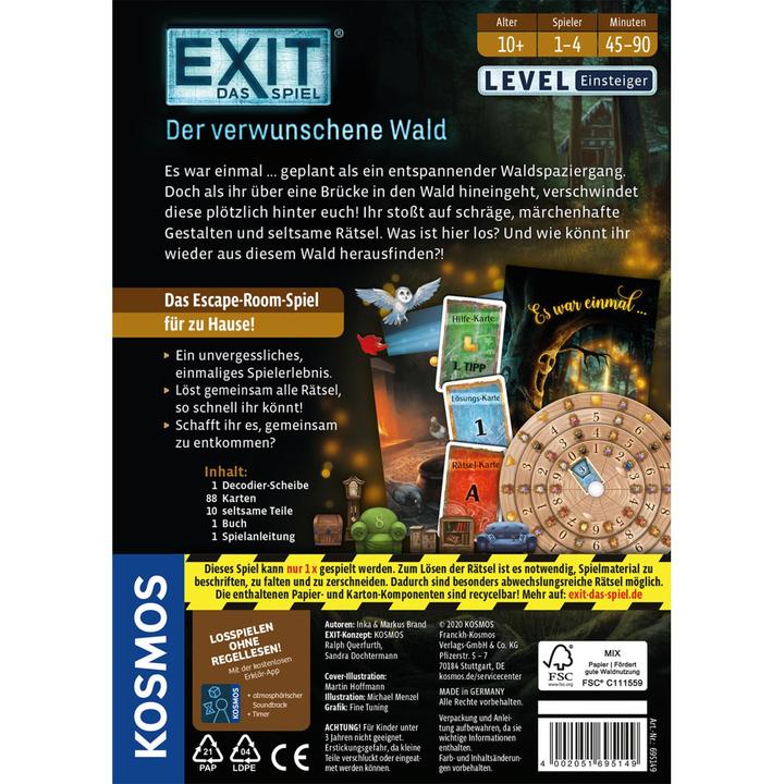 Actual product image Kosmos Exit - The enchanted forest (German, 1 - 4 Players)