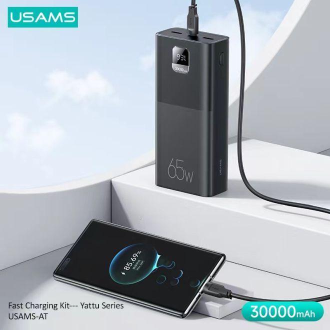 Actual product image Usams Yattu Series (30000 mAh, 65 W, 111 Wh)