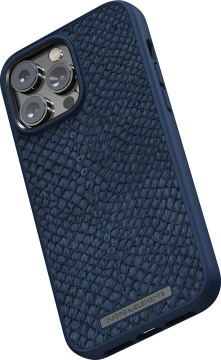 Immagine prodotto Njord Custodia rigida Salm.Leather Magsafe blu (Apple iPhone 14 Pro Max)