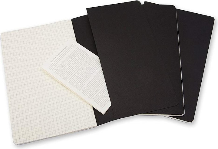 Image du produit Moleskine Coffret de poche Cahier de 3 (A6, Quadrillé, Couverture souple)