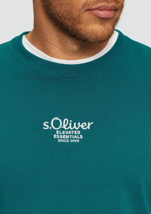 Produktbild S.Oliver T-Shirt Langarm-Shirt mit Logo-Stickerei (XXL)