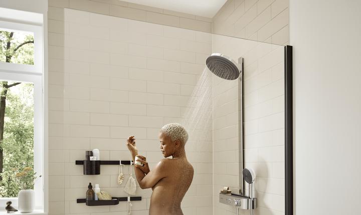 Produktbild hansgrohe Showerpipe 260 2jet mit ShowerTablet Select 400 Dito: mit EcoSmart, : Farbe - Chrom