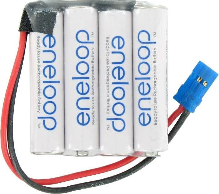 Actual product image Panasonic Receiver pack eneloop AAA 4 series 4.8/800 Graupner (4.80 V, 800 mAh)