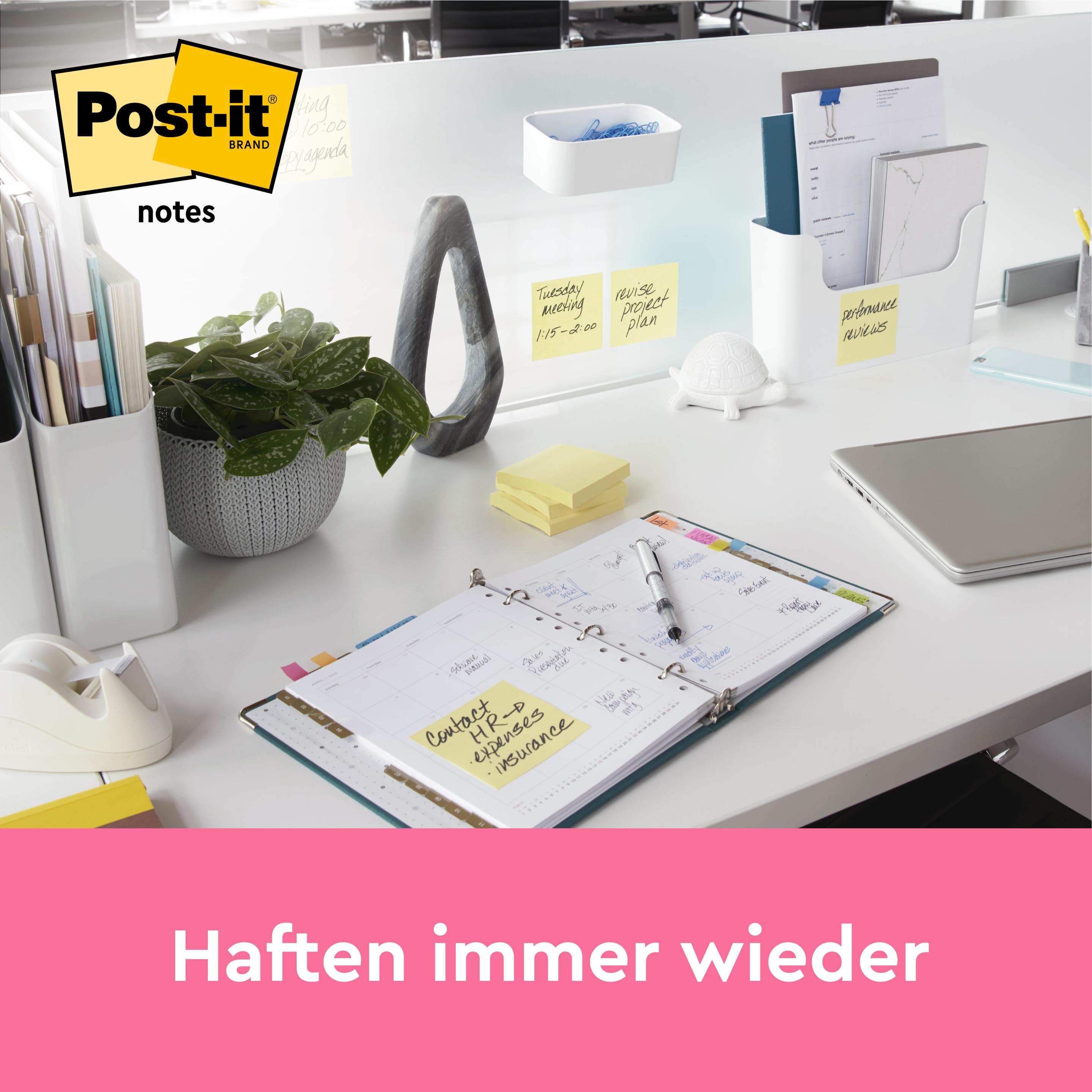 Thumbnail - Post-it, Haftnotiz, Haftnotizen Standard 657 gelb 12 Blöcke (9 x 8 x 13 cm)