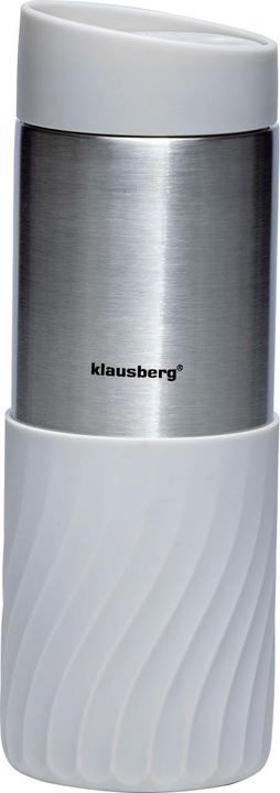 Actual product image Klausberg Double-walled thermo mug, 420 ml, light grey (0.42 l)