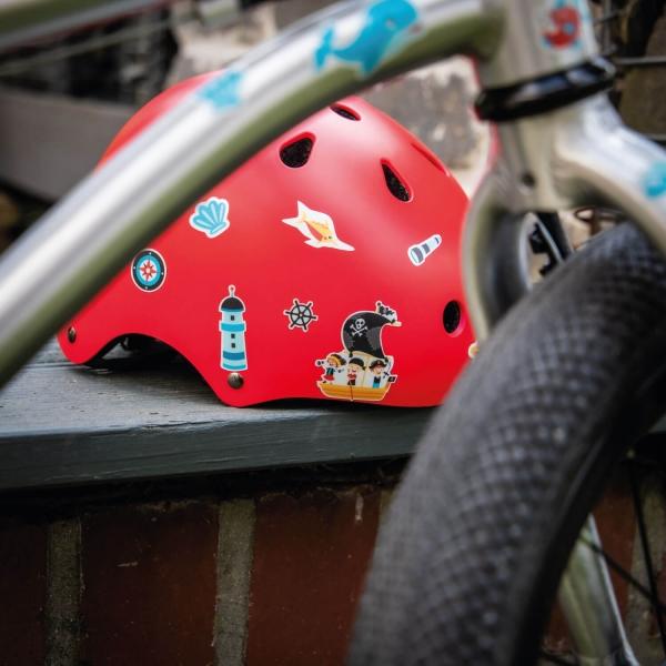 Produktbild Farbviereck Reflektierende Maritim Piraten Aufkleber / Sticker