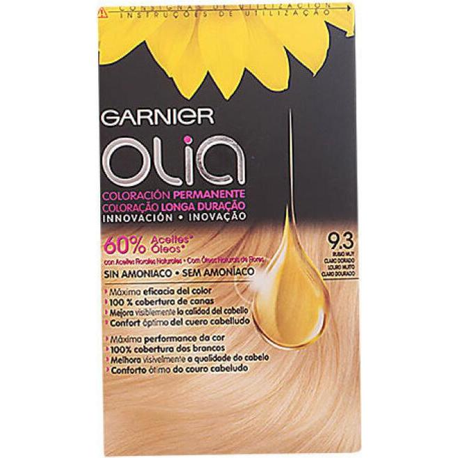 Garnier, Haarfarbe, OLIA Coloración Permanente #9,3 Rubio Muy claro Dorado 4 pz (9,3 Rubio Muy claro Dorado)