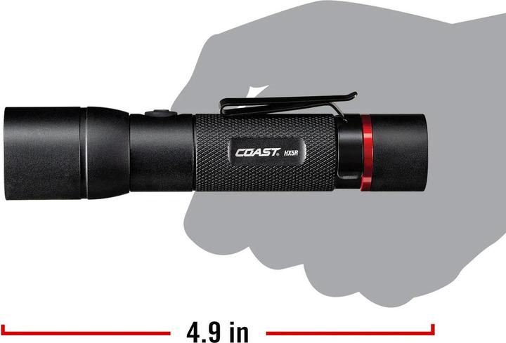 Produktbild Coast HX5R wiederaufladbare Taschenlampe 620 Lumen (10.20 cm, 400 lm)