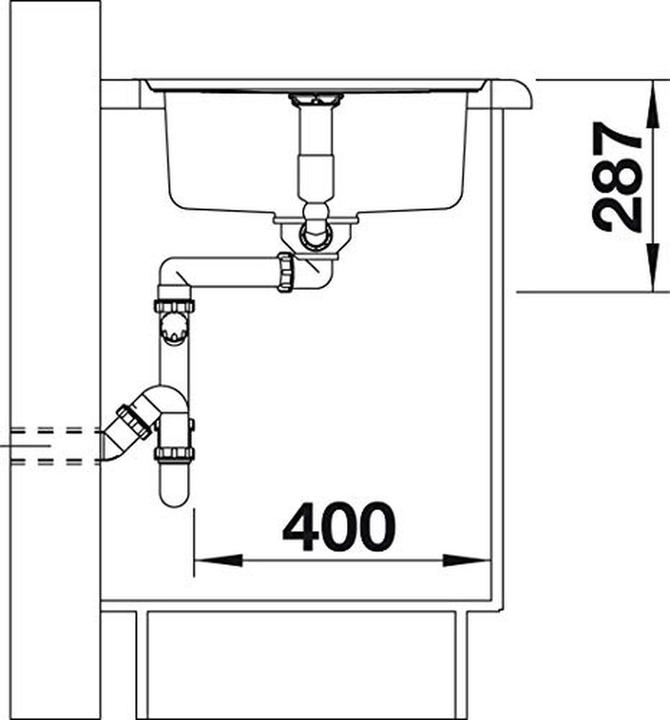 Actual product image Blanco Classic Pro 45 S-IF (Fitted sink, 86 cm, 51 cm)