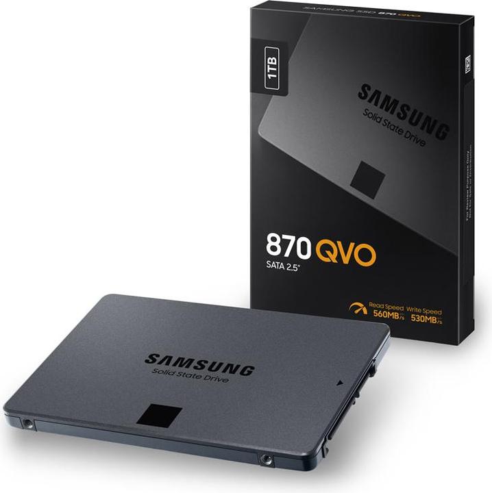 Actual product image Samsung 870 QVO (1000 GB, 2.5")