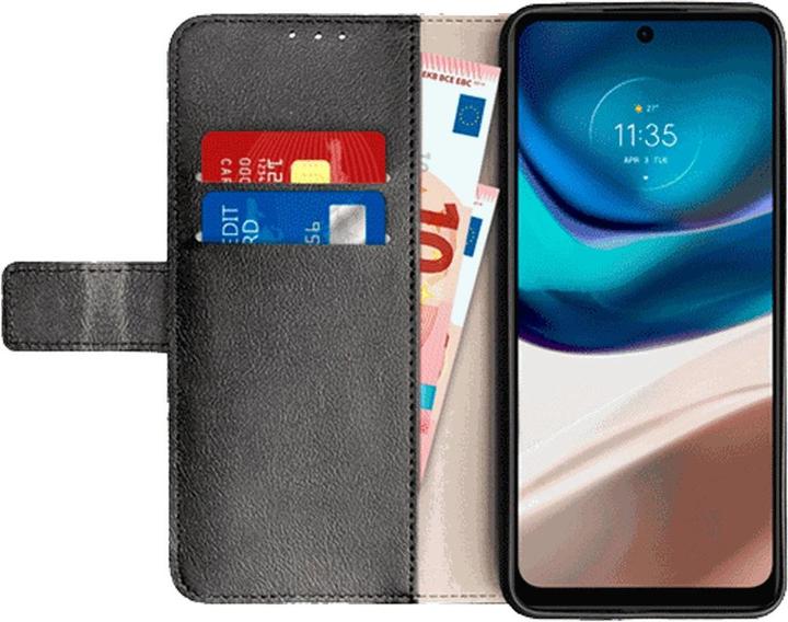 Actual product image Just in Case Pu-Leather Book Cover Black Motorola Moto G42 (Motorola Moto G42)