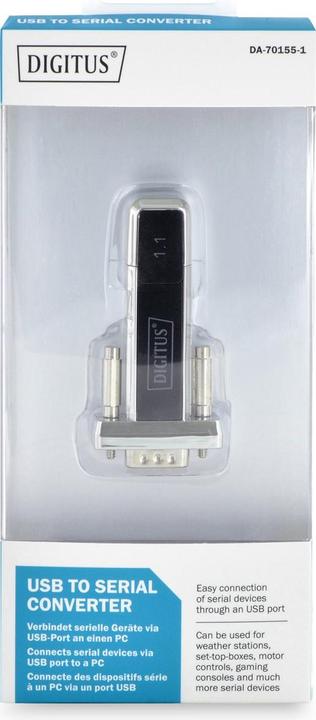 Image du produit Digitus Convertisseur USB 1.1 vers série (0.80 m)