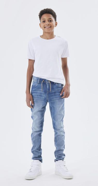 Immagine prodotto Name it Pantaloni della tuta Robin a gamba dritta in denim (128)