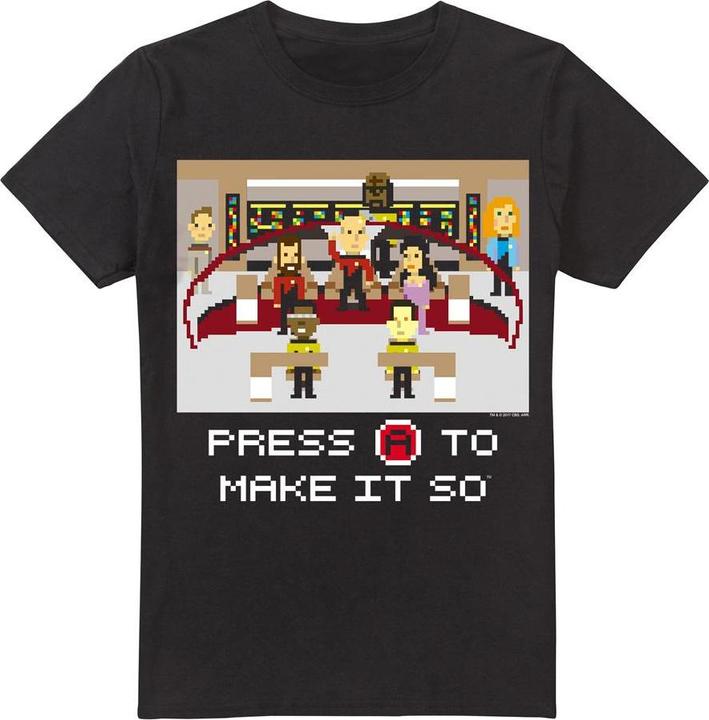 Immagine prodotto Make It So Maglietta Pixel Uomo (L)