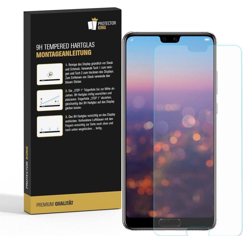 Thumbnail - Protectorking 2x 3D A++ echtes Tempered 9H Panzerhartglas KLAR (2 Stück, Honor 10), Smartphone Schutzfolie, Transparent