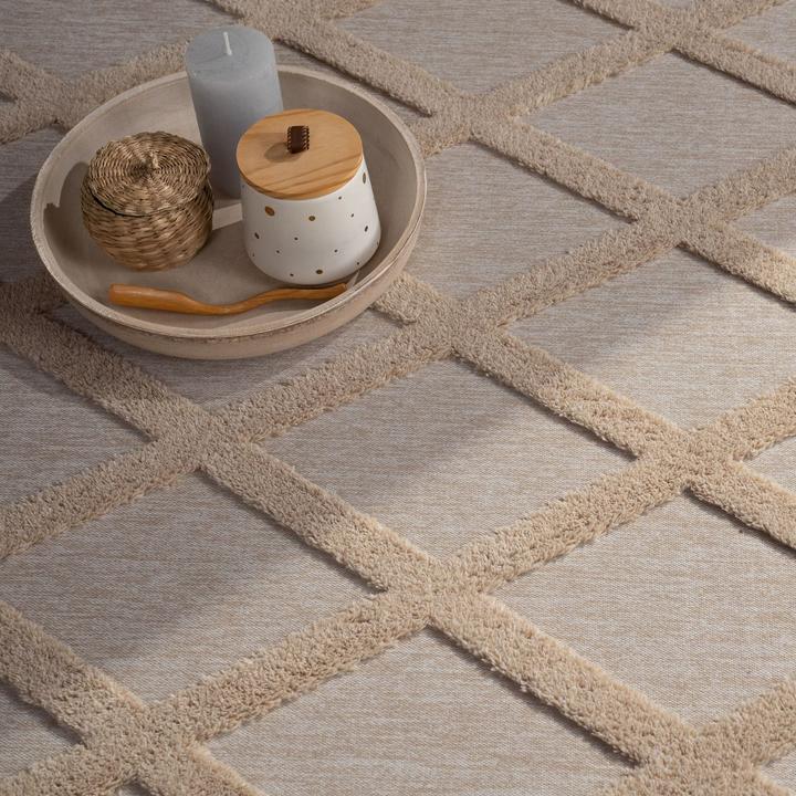 Produktbild TT Home Wohnzimmer Teppich Esszimmer Kurzflor Skandinavisch (150 x 80 cm)
