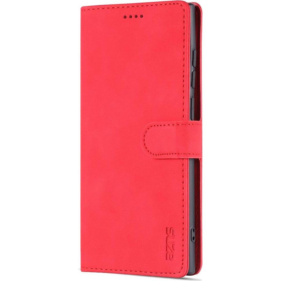 Thumbnail - Cover-Discount Galaxy S22 Ultra - Leder Etui Hülle rot (Samsung Galaxy S22 Ultra), Smartphone Hülle, Rot
