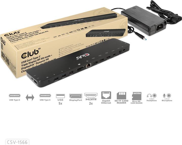 Produktbild Club 3D CSV-1566 (USB-C)