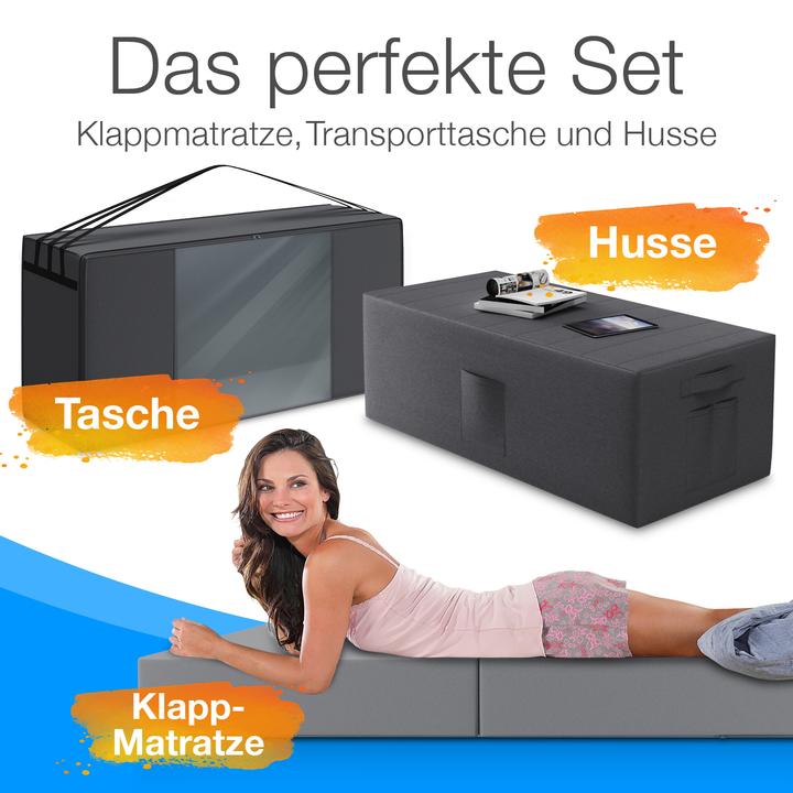 Actual product image Bestschlaf Folding mattress incl. cover & transport bag (140 x 195 cm, Foam core)