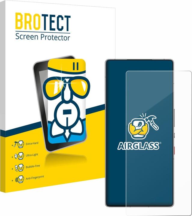 Actual product image BROTECT Protective glass screen protector Display protection Glass armoured film clear (1 pcs., Nubia Red Magic)