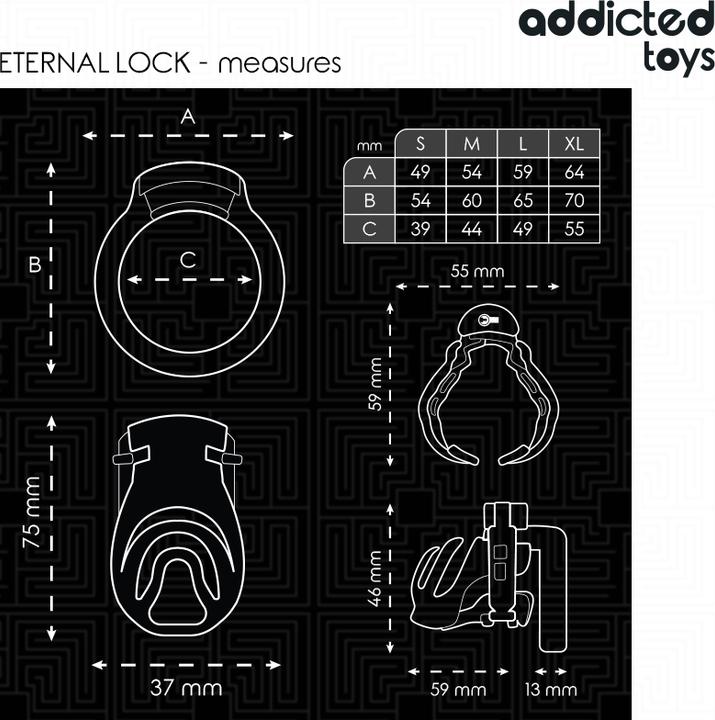 Actual product image Addicted toys Locked - Eternal Lock Peniskã„Fig 9 cm