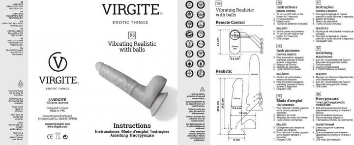Produktbild Virgite Vibrating Realistic with balls R6 24.5 cm