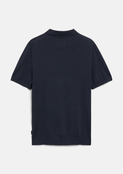 Produktbild s.Oliver Weiches Strick-Poloshirt aus Baumwoll-Seidenmix (M)