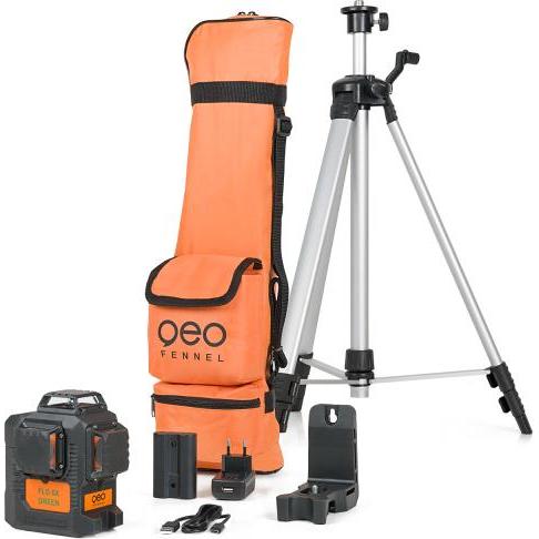 Geo-Fennel, Laser lineare, Kit di laser multilinea a batteria 3 x 360° FLG 6X-GREEN