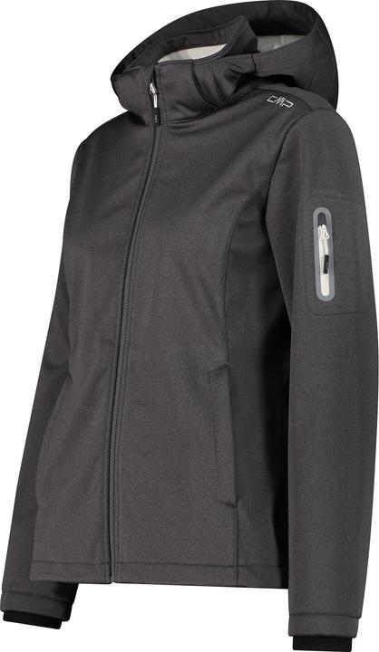 Actual product image CMP Campagnolo Women's Jacket Zip Hood Melange Softshell (44, XL)