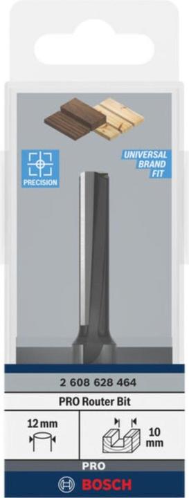 Produktbild Bosch Professional Zubehör Nutfräser, 12 mm, D1 10 mm, L 40 mm, G 81 mm