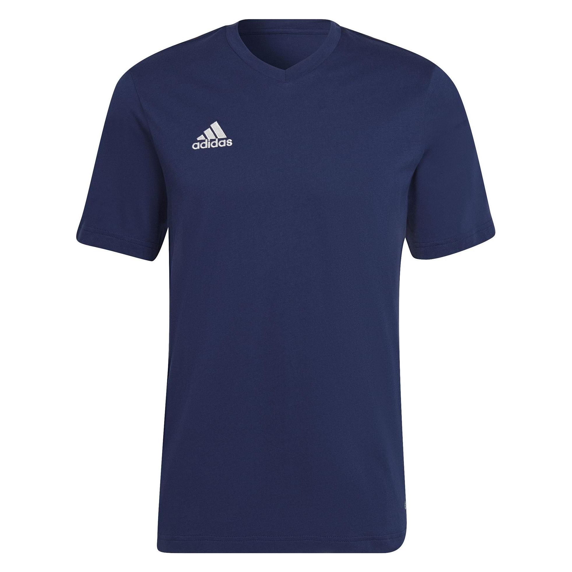 Adidas, Mannen, Sportief Shirt, Entrada 22 T-shirt Mannen (L), Blauw, L