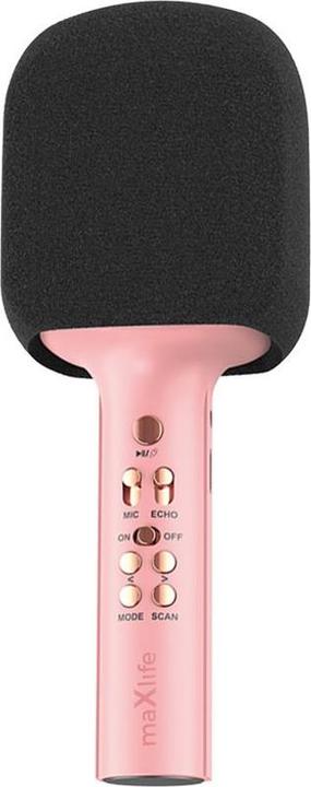 Maxlife Bluetooth-Mikrofon mit Lautsprecher MXBM-600 rosa