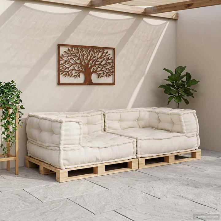 Actual product image vidaXL Modular pouf (2 person sofa)