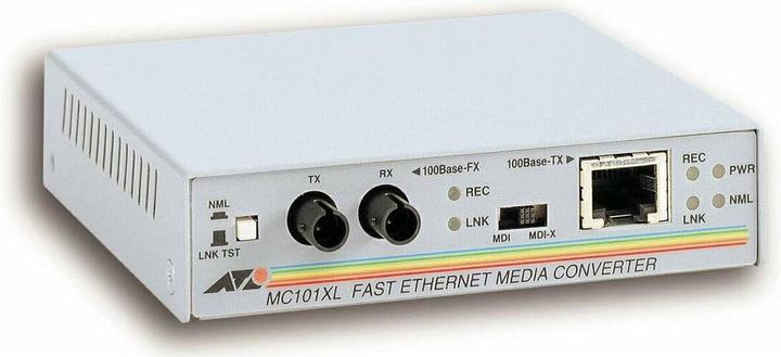 Allied Telesis Allied Telesyn AT-MC101XL, 100BASE-TX to 100BASE-FX (ST) (Media converter)