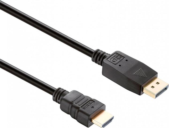 Produktbild HDgear DisplayPort — HDMI (Typ A) (2 m, DisplayPort, HDMI, 1.3)