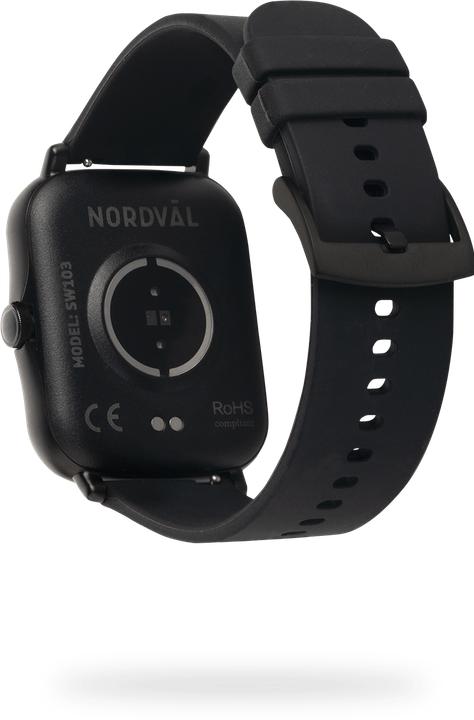 Actual product image Nordval SW103B Black powerful and versatile smartwatch