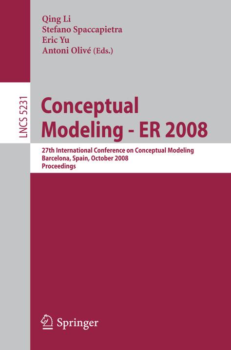 Produktbild Conceptual Modeling - ER 2008 (Deutsch, Stefano Spaccapietra, Qing Li, Eric Yu, Antoni Olivé, 2008)