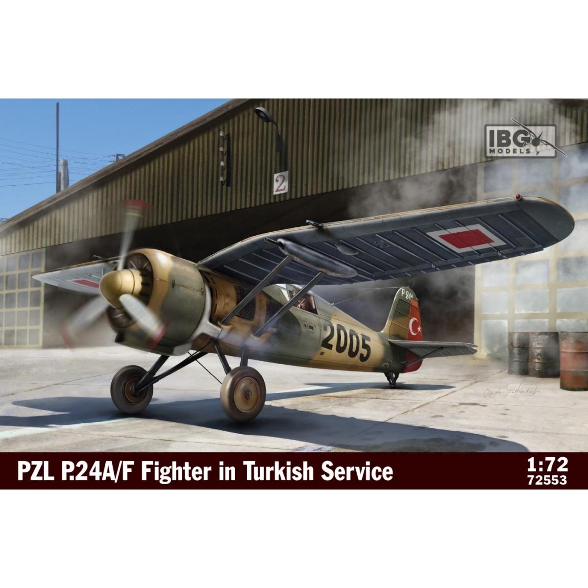 Italeri Plastikmodell des PZL P.24A/F-Jägers im türkischen Dienst 1/72