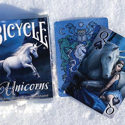 Actual product image Bicycle Cards Anne Stokes Unicorns (English)