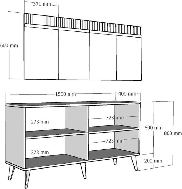 Produktbild Kalune Design Brandon (150 x 80 x 40 cm)