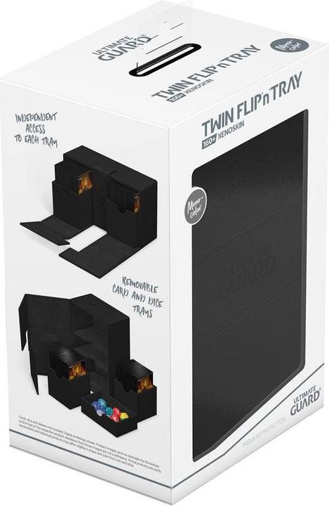 Immagine prodotto Ultimate Guard Twin Flip'n'Tray 160+ XenoSkin Monocolor Noir